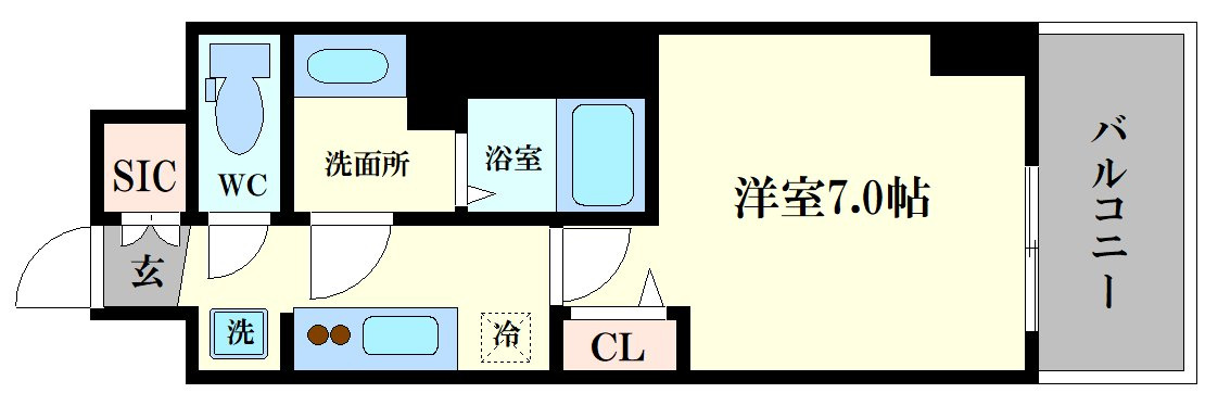 （ラグゼナなんば南）の間取り