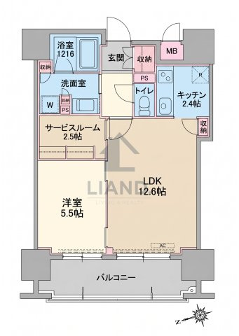 RJRプレシア吉塚駅前Ⅱ　東吉塚小学校区の間取り|RJRプレシア吉塚駅前Ⅱ