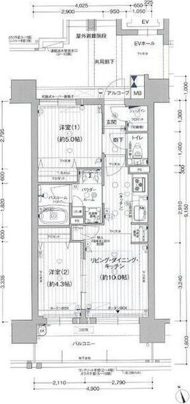プレサンス　ロジェ　名古屋浅間町ザ・レジデンスの間取り