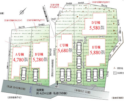 仲介手数料無料　横浜市中区本牧町２丁目の区画図