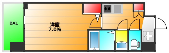 セレニテ難波西アリエの間取り|現状有姿