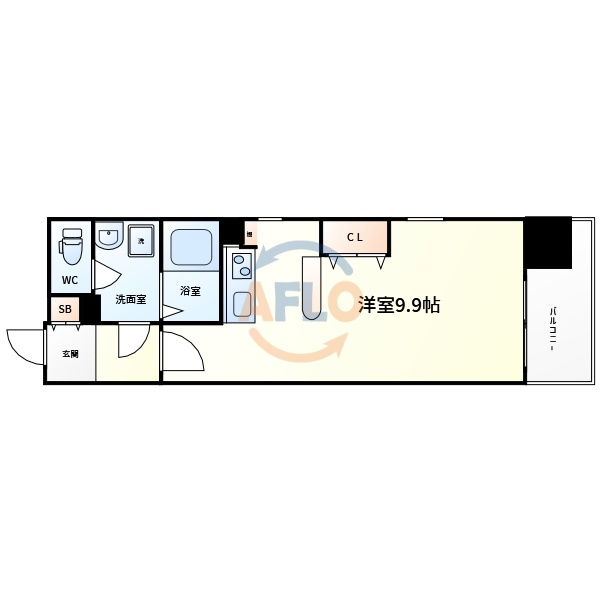 クラウンハイム本町EASTの間取り|クラウンハイム本町ＥＡＳＴ　間取り