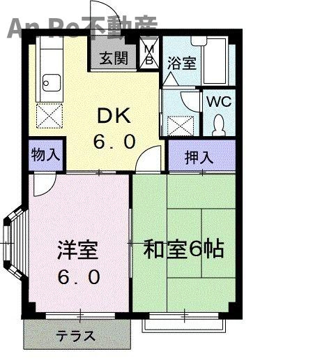 ニューエルデム仲田の間取り