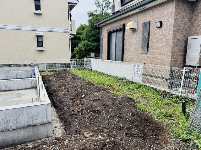 八王子市　下柚木　新築一戸建て　１期の庭|～ガーデニングなども楽しめる庭付き～