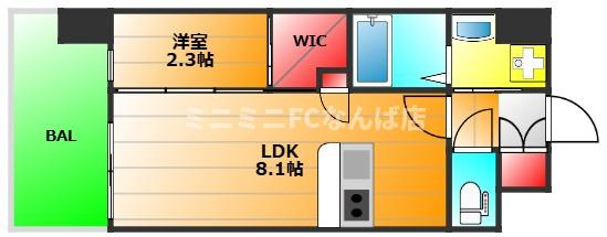 セレニテ難波西アリエの間取り|現状有姿