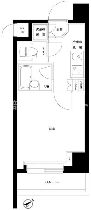 ルーブル南池袋【おとり物件なし】#学生・社会人にオススメ！初期費用分割払いOK！の間取り