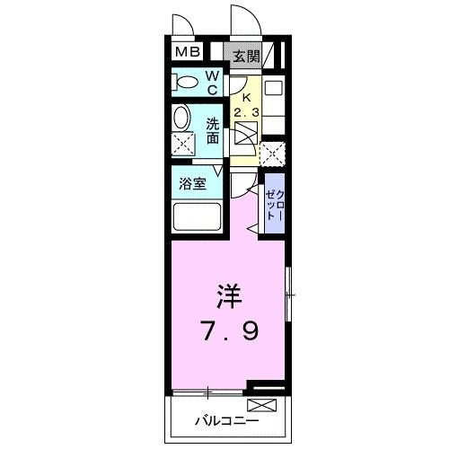 コモディ　モンテの間取り