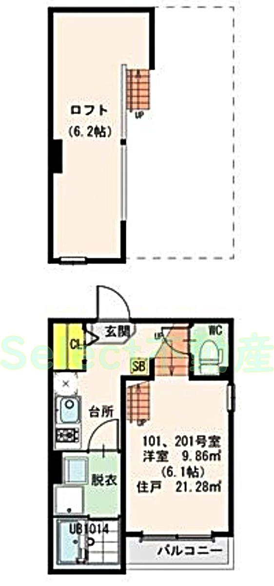 ディオステージ新栄の間取り