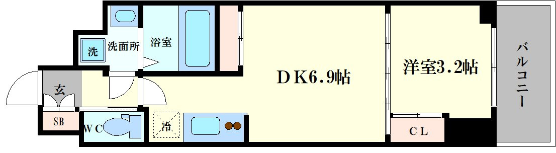 セレニテ難波プリエの間取り