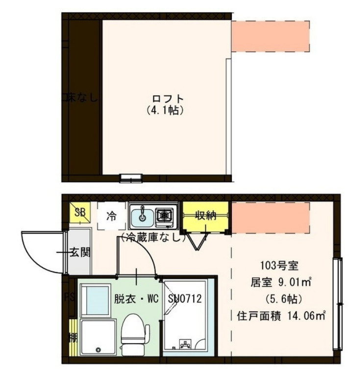 アジュール小岩の間取り
