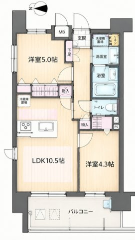 【間取り】 | パルティール庄内通