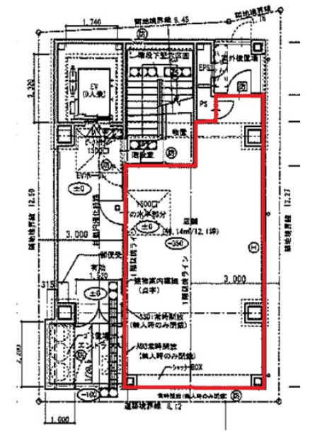 大阪市北区中崎２丁目の店舗一部