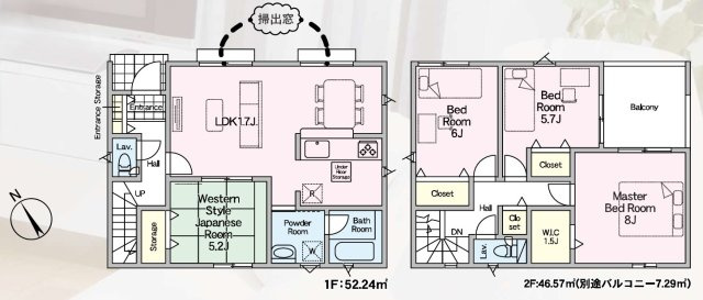 宇美町原田第2の間取り
