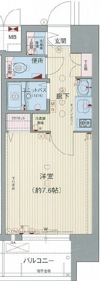 プレサンス上町台東平の間取り