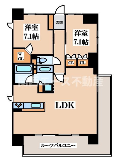 【間取り】 | ローレルスクエア東花園
