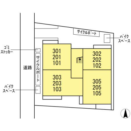 D-room西ヶ原の区画図
