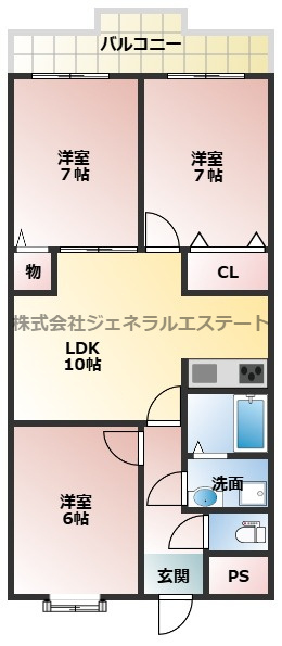 GLANZ三ツ島の間取り
