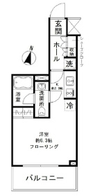 パークリュクス清澄白河の間取り