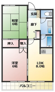 【間取り】 | 第32オーシャンハイツ | 現況優先