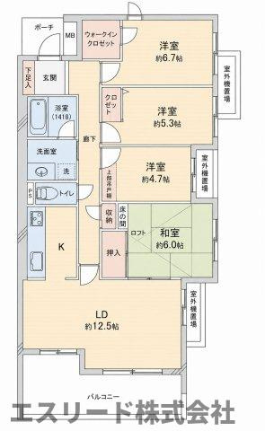 メゾン花屋敷東の間取り