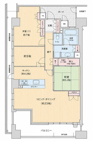 リバーガーデンコスモスクエアの内装