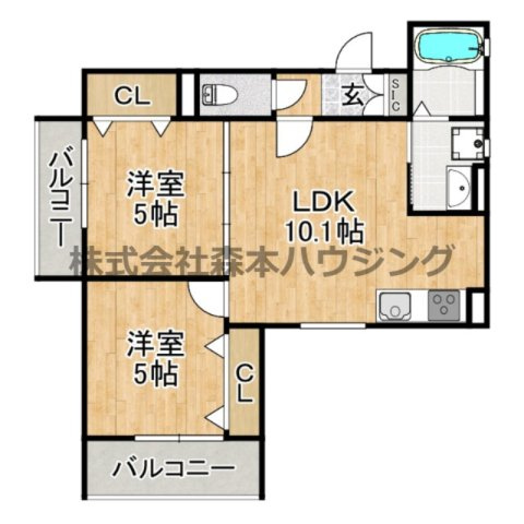 【間取り】 | 　ピレーネ中野本町