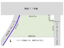 姫路市新在家４丁目の売地の土地図