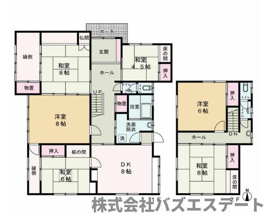 大寿台　中古一戸建ての間取り