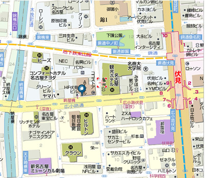 朝日生命名古屋ATビル　倉庫物件の地図