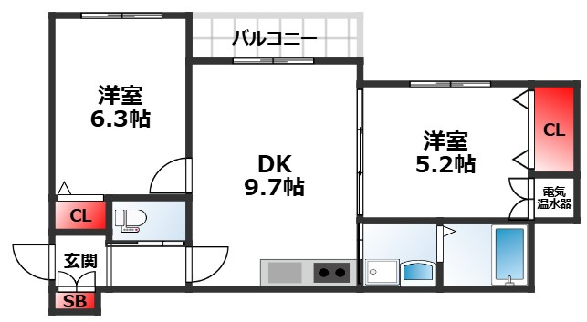 わいわいハウス平野の間取り