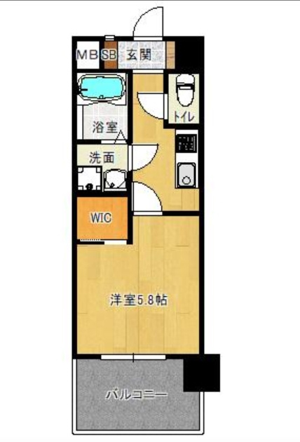 サヴォイ博多スーペリアの間取り|使いやすい間取りです。