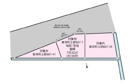 姫路市香寺町土師の売地の土地図