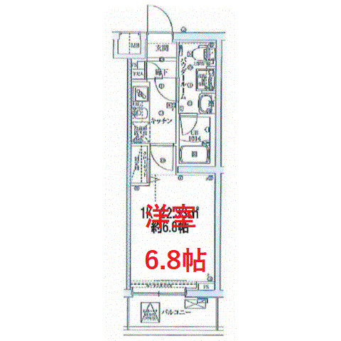 【間取り】 | スクエアシティ鶴見フェルクルール