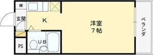 サンハイツ白鳩Ⅲの間取り