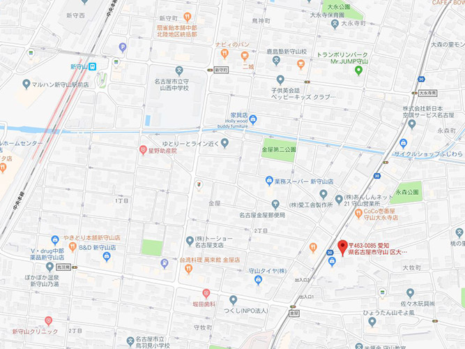 大牧町倉庫付事務所の地図
