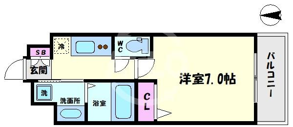 LIVIAZ NAMBA AIRYの間取り|FDS NAMBA AIRY（エアリー）　間開放感ある取り