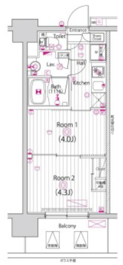ガーラ・ヴィスタ大島の間取り|間取り