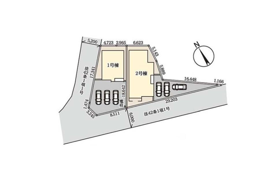 古河市上辺見第11　新築戸建　2号棟の区画図