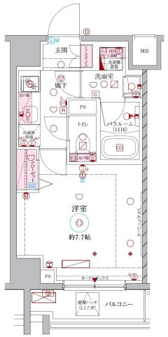 ラグディア北新宿の間取り