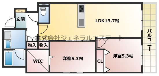 へーベルメゾン　星田駅前の間取り