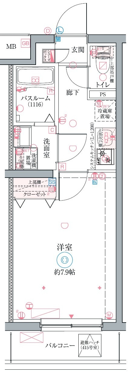 クレヴィスタ立石Ⅱの間取り