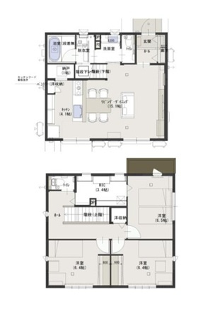 姫路市広畑区才の新築一戸建の間取り