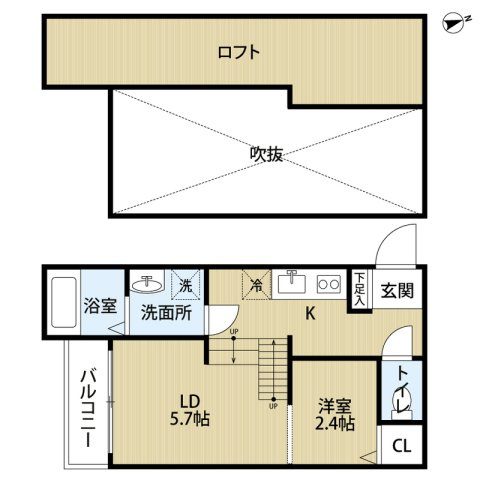 Dear Court K(ディアコートケー)の間取り|使いやすい間取りです。
