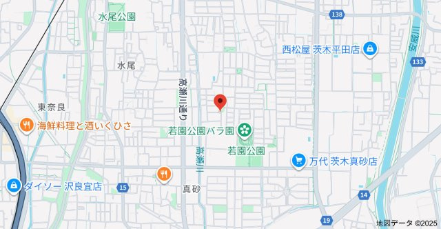 シャーメゾン若園の地図