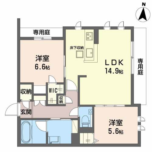 シャーメゾン若園の間取り