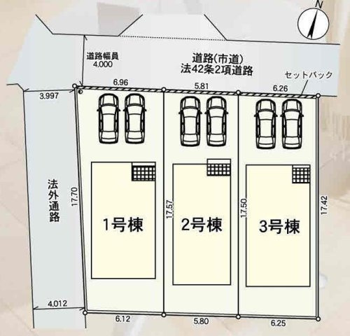 久留米市国分町第26の区画図