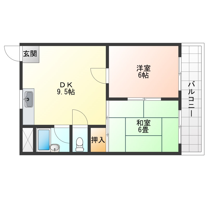 パインリーフ甲子園の間取り