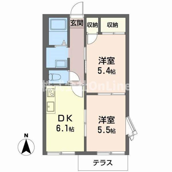 【間取り】 | サンハイツ森田