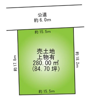 姫路市大津区西土井の売地の土地図