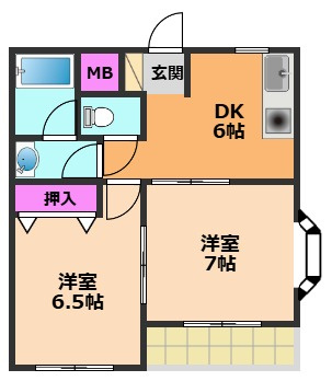 【間取り】 | 津之江パークハイツ